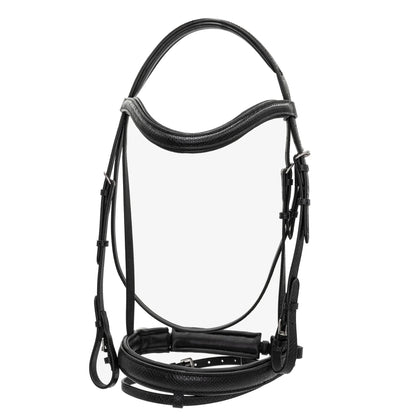 Viper Snakeskin-Embossed Monocrown Bridle