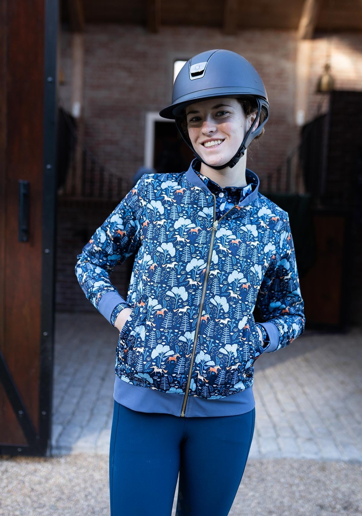 Mid Blue Forest Reversible Jacket