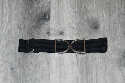 Light Grey Equestrian two tone long sleeve show shirt with logo on sleeve