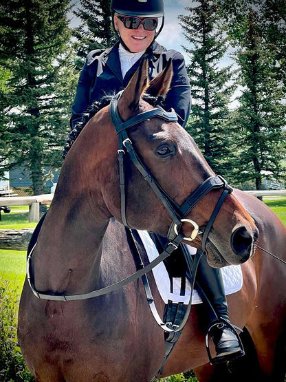 Cobra Snakeskin-Embossed Monocrown Bridle