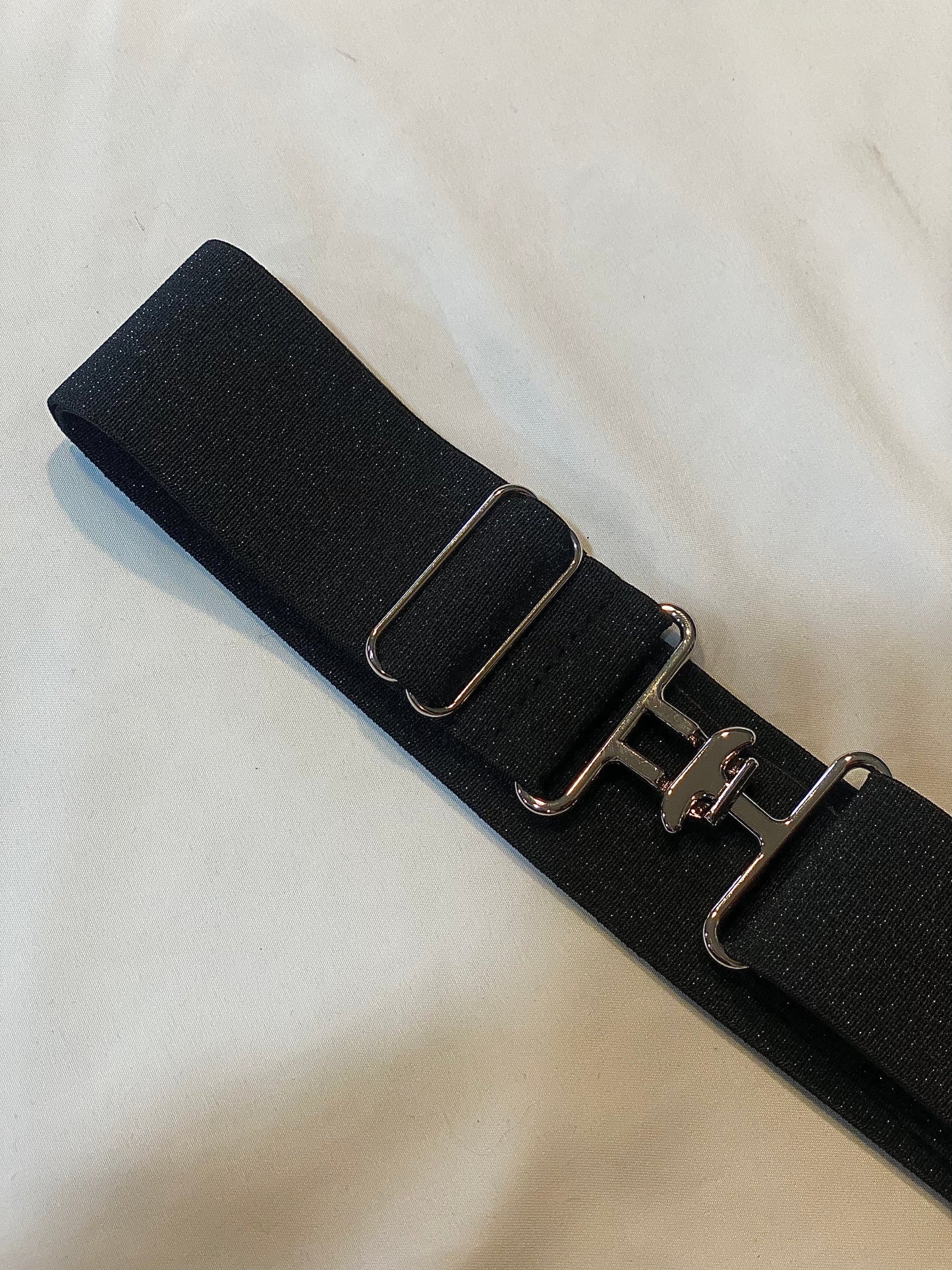 1.5” silver surcingle buckle belt buckle