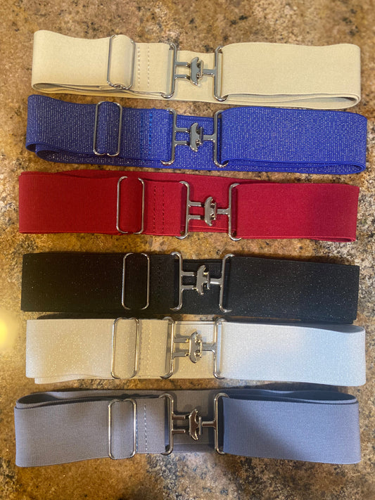 1.5” silver surcingle buckle belt buckle