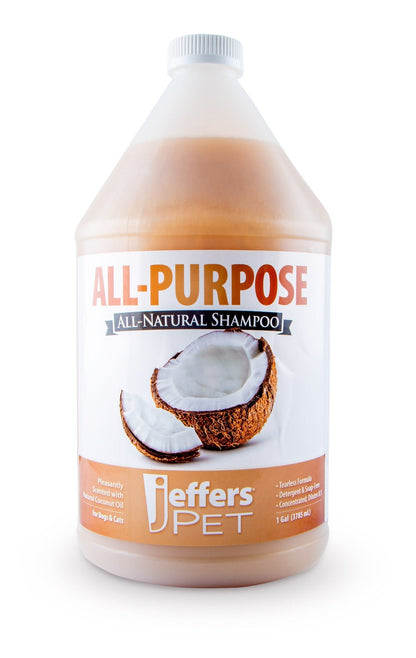 Jeffers Pet Tearless All-Purpose All-Natural Coconut Oil Shampoo for Dogs & Cats