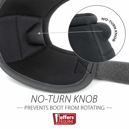 Jeffers No-Turn Bell Boots for Horses, Solid Colors, 2 ct