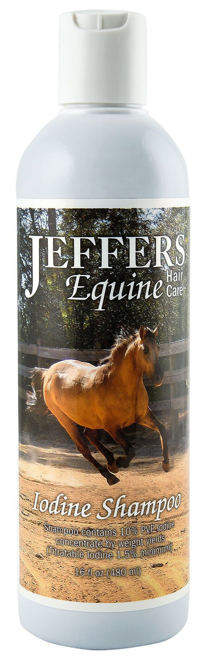 Jeffers Equine Medicated Iodine Antibacterial and Antifungal Horse Shampoo