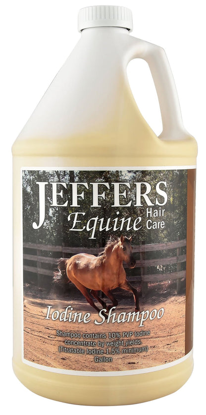 Jeffers Equine Medicated Iodine Antibacterial and Antifungal Horse Shampoo