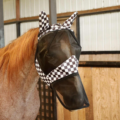 Jeffers Expression Deluxe Mesh Horse Fly Mask with Ears and Nose