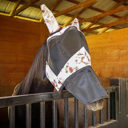 Jeffers Expression Deluxe Mesh Horse Fly Mask with Ears and Nose