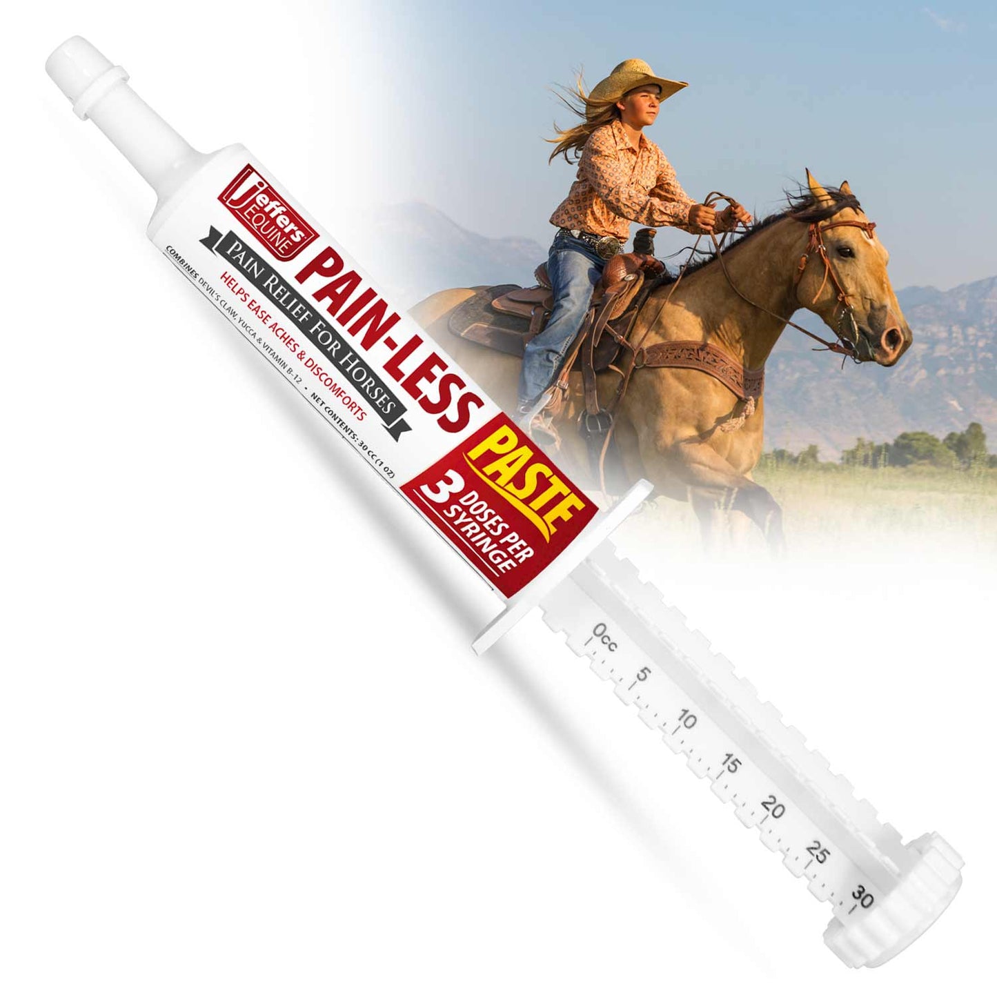 Jeffers Pain-Less Pain Relief Paste for Horses