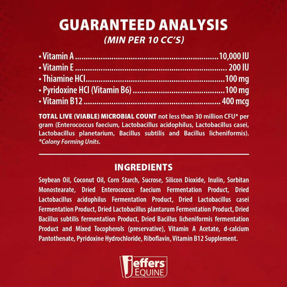 Jeffers Probiotic Gel for Horses, 2 Dose Syringe